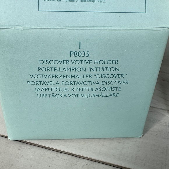 NWT PartyLite Crystal Candle Holders P8035 Discover Prism - Picture 4 of 7